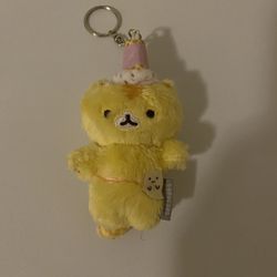 Corocoro Coronya Plush Yellow Keychain