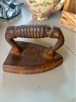 Antique metal iron