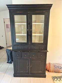 Black tall cabinet $500