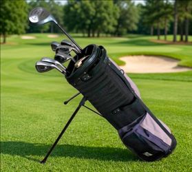 Golf set 9 Piece full set with various irons 5,6,7,8,9 putter and driver with stand bag