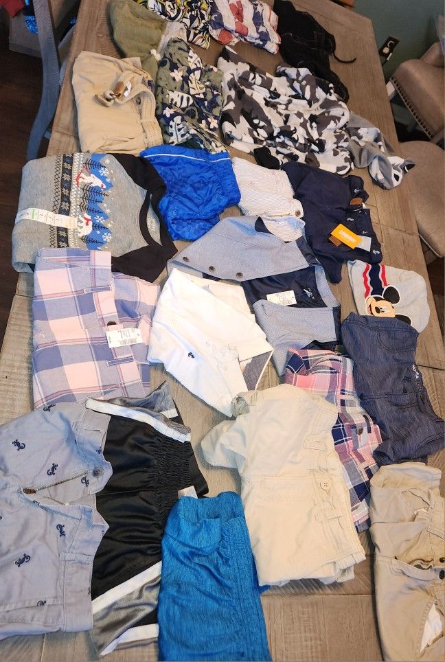 Large Lot Of Boys Size 5-7 Clothes