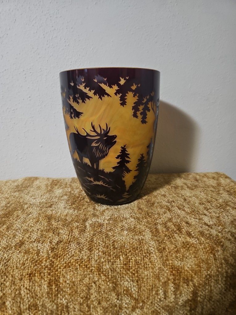 Hand Painted 12" Vase by cMs Krasn