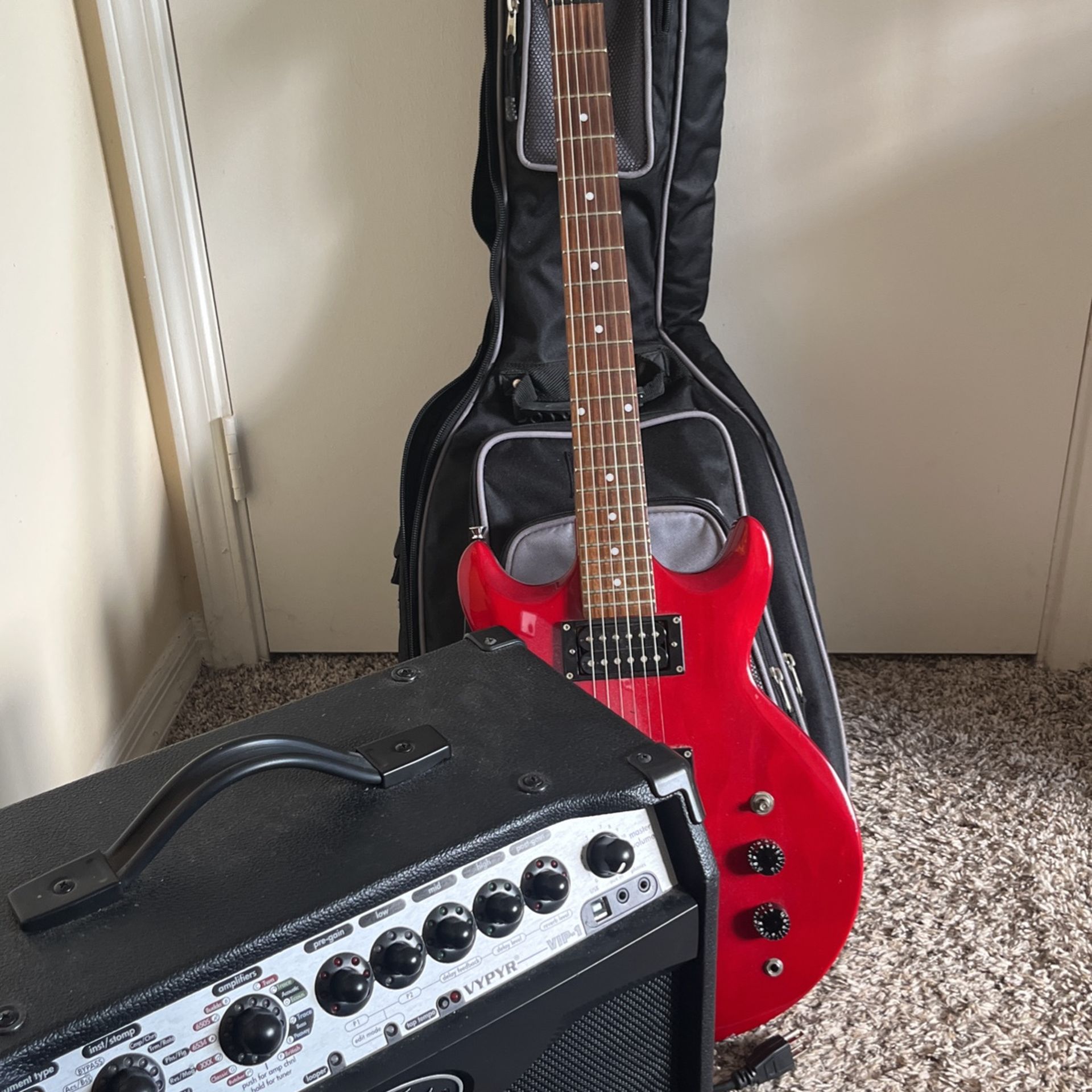Ibanez Gio With Peavey VYPYR Amp