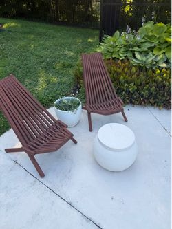Outdoor chairs and table