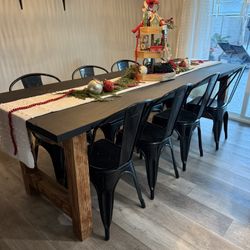 9ft Custom Dining Table 