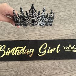 Birthday Girl Crown And Sash