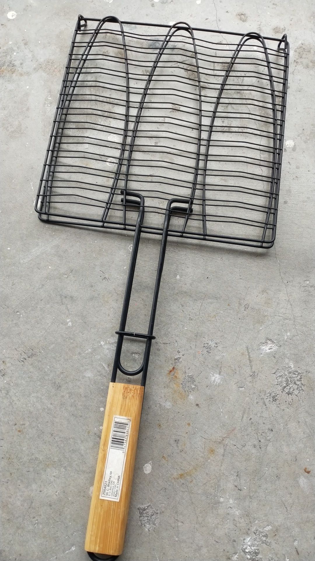 BBQ grilling cage/grate to cook fish & vegetables, New