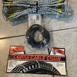 NEW cobra Cable Chain + Rubber Tire Chain Adjuster