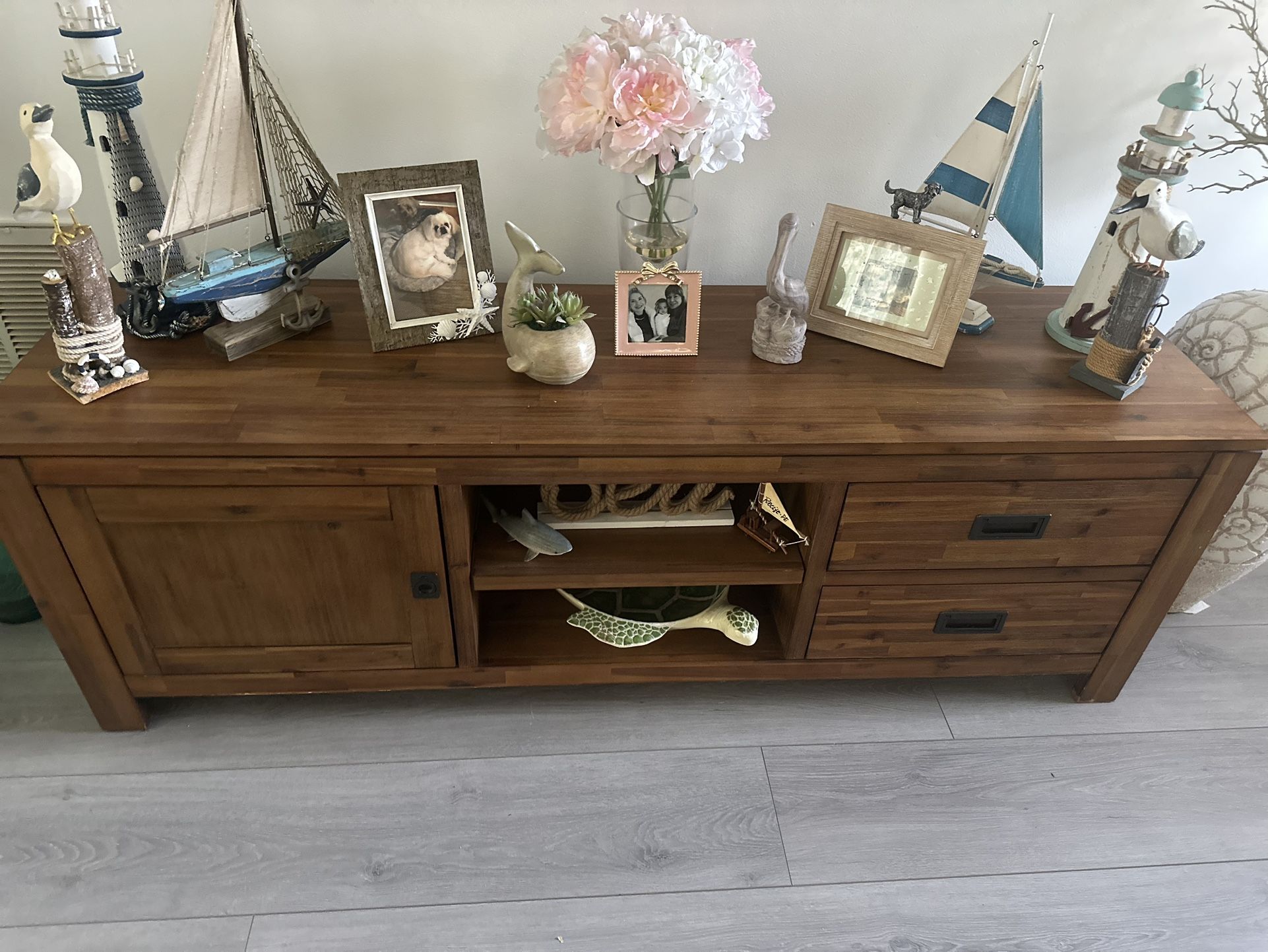 Complete Set Of Tv Stand, Coffee Table And Two End Tables
