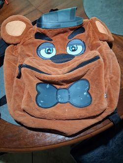 Five night fuzzy Freddy backpack hat on top only have small scratches on bottom no tears in good condition
