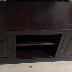 Wood Entertainment Center TV Stand w/ Storage