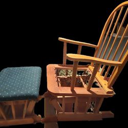 Rocking Chair And Matching foot Stool