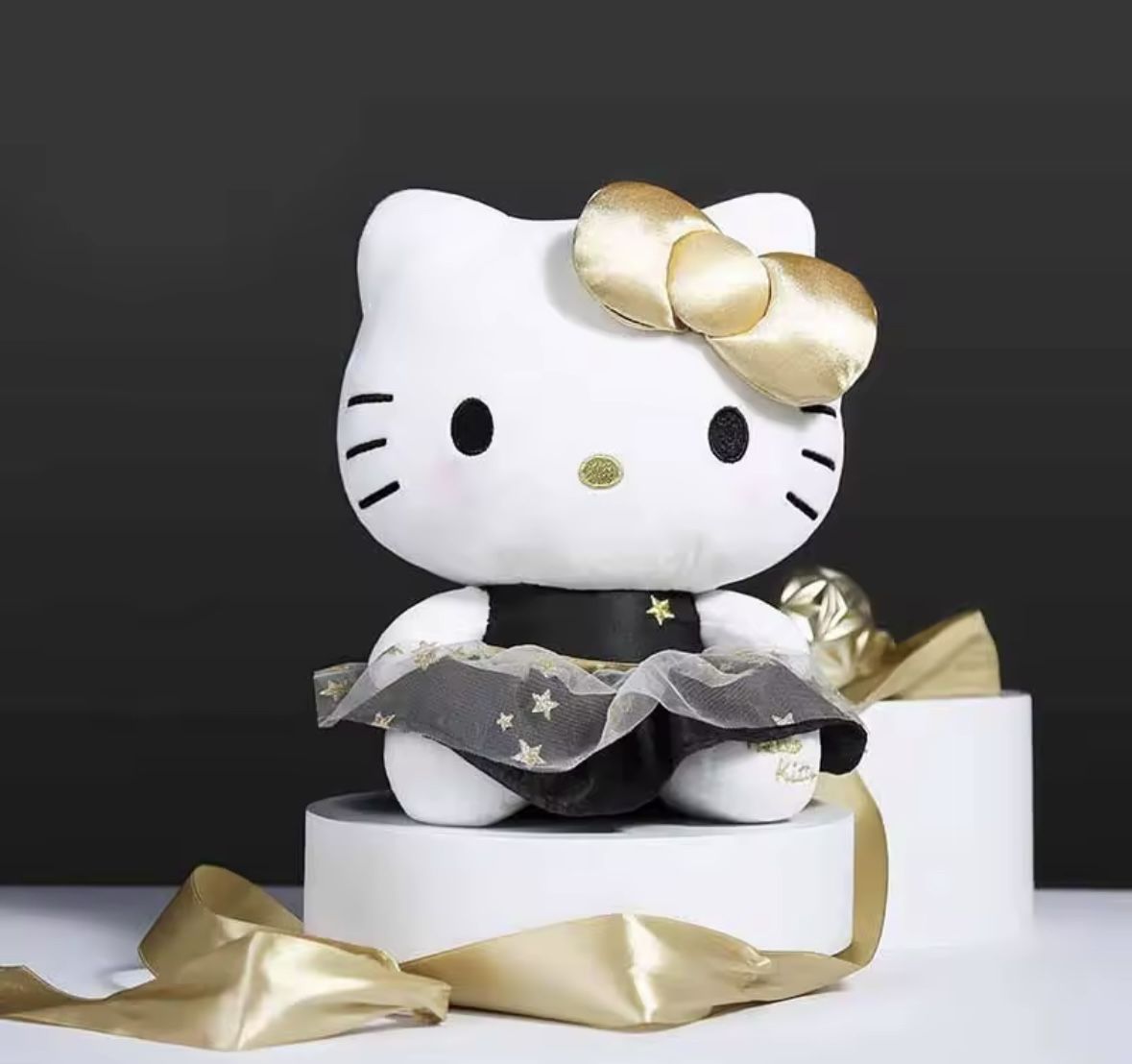 Hello Kitty Gold Plushie!