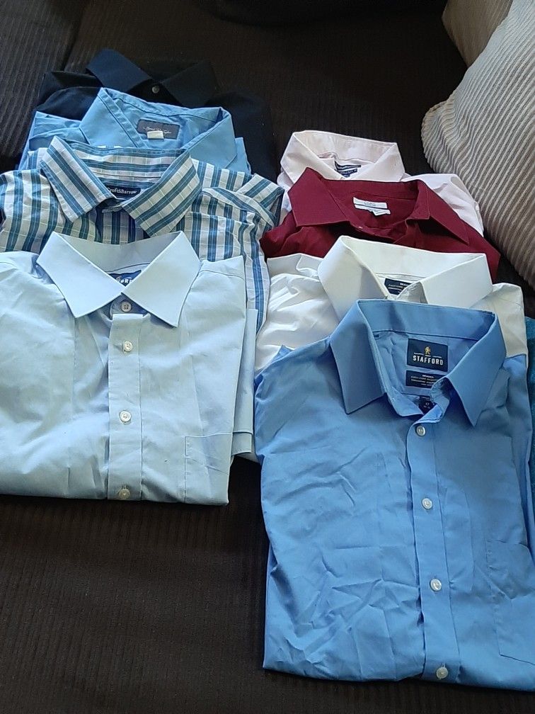 Mens Long Sleeve Dress Shirts 17 34-35 ---$10 Each