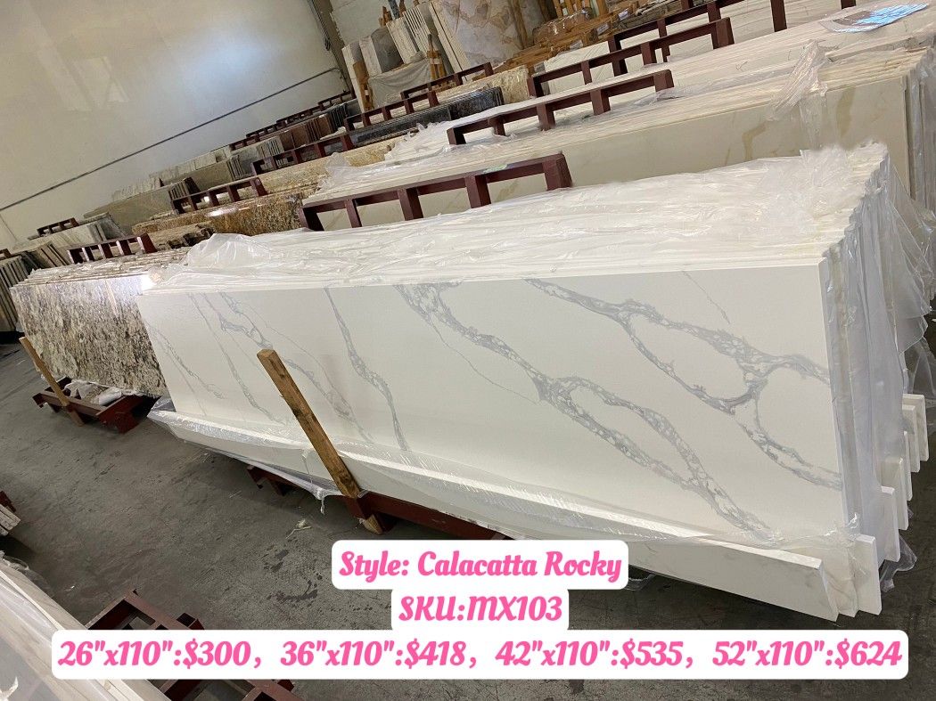 MAX Quartz & Countertop:MX103:Calacatta Rocky