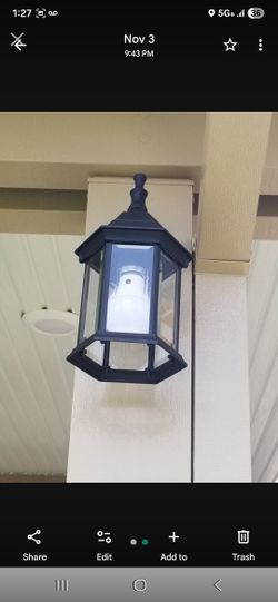 Wall Lantern- BLACK
