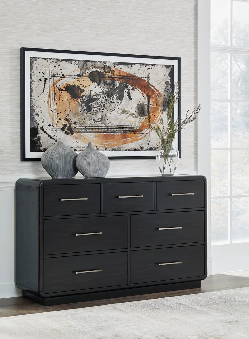 Rowanbeck Black Dresser - Shop Now Pay Later - $39 Down