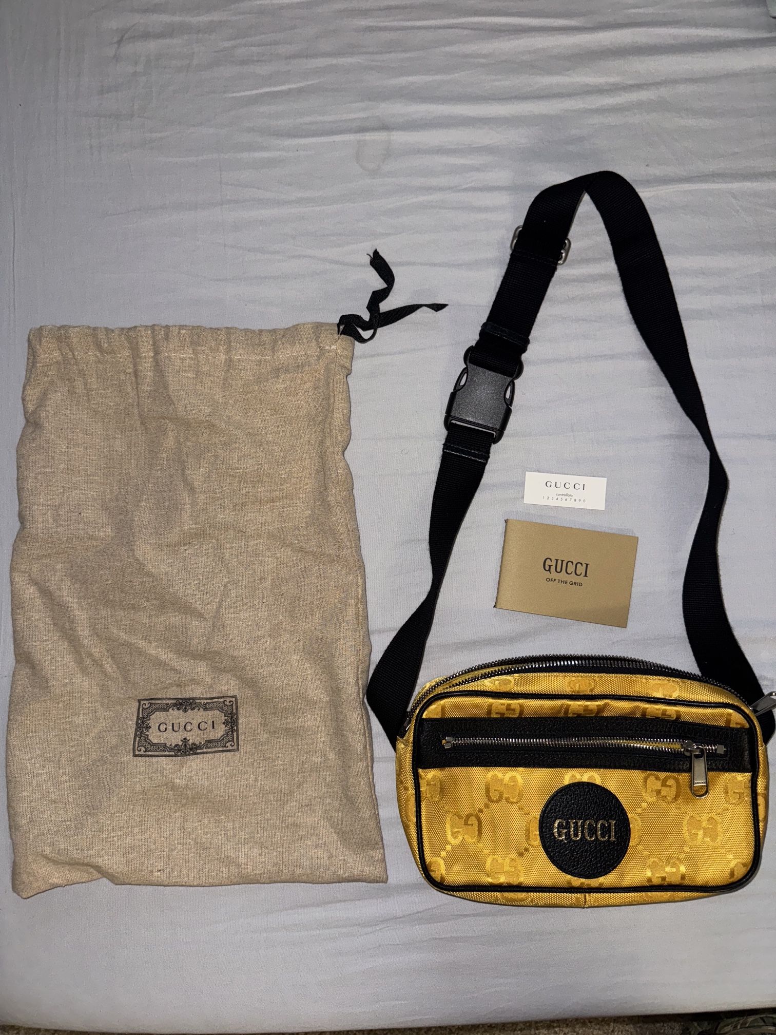 Yellow Gucci Pouch/ Satchel/ Crossbody Bag