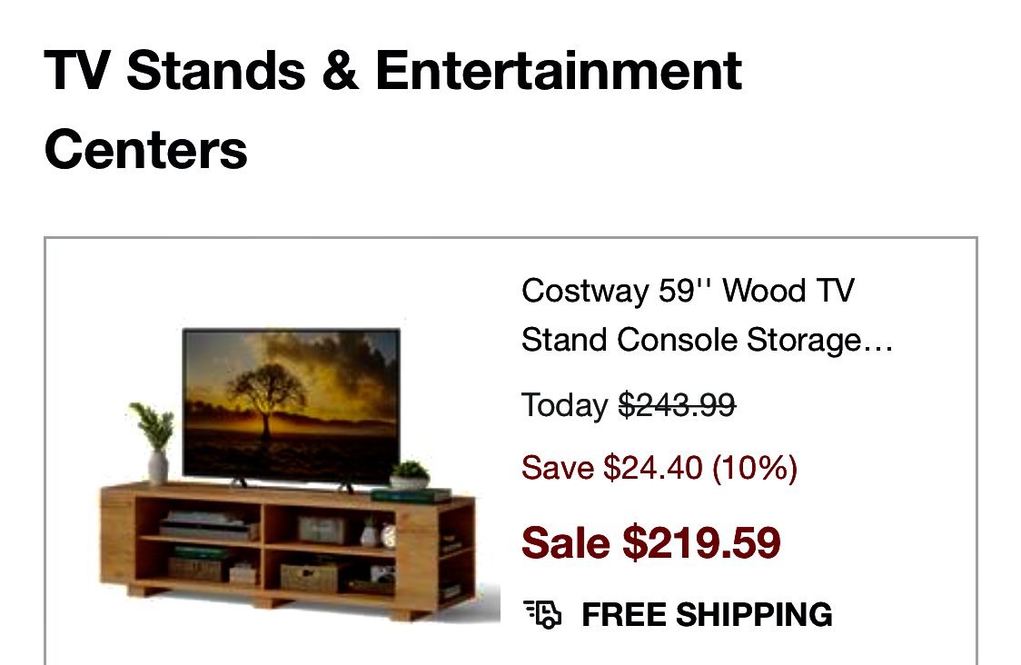 Entertainment Center New Still In Box