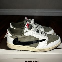 Jordan 1 Low Travis Scott Medium Olive US Men Size 10