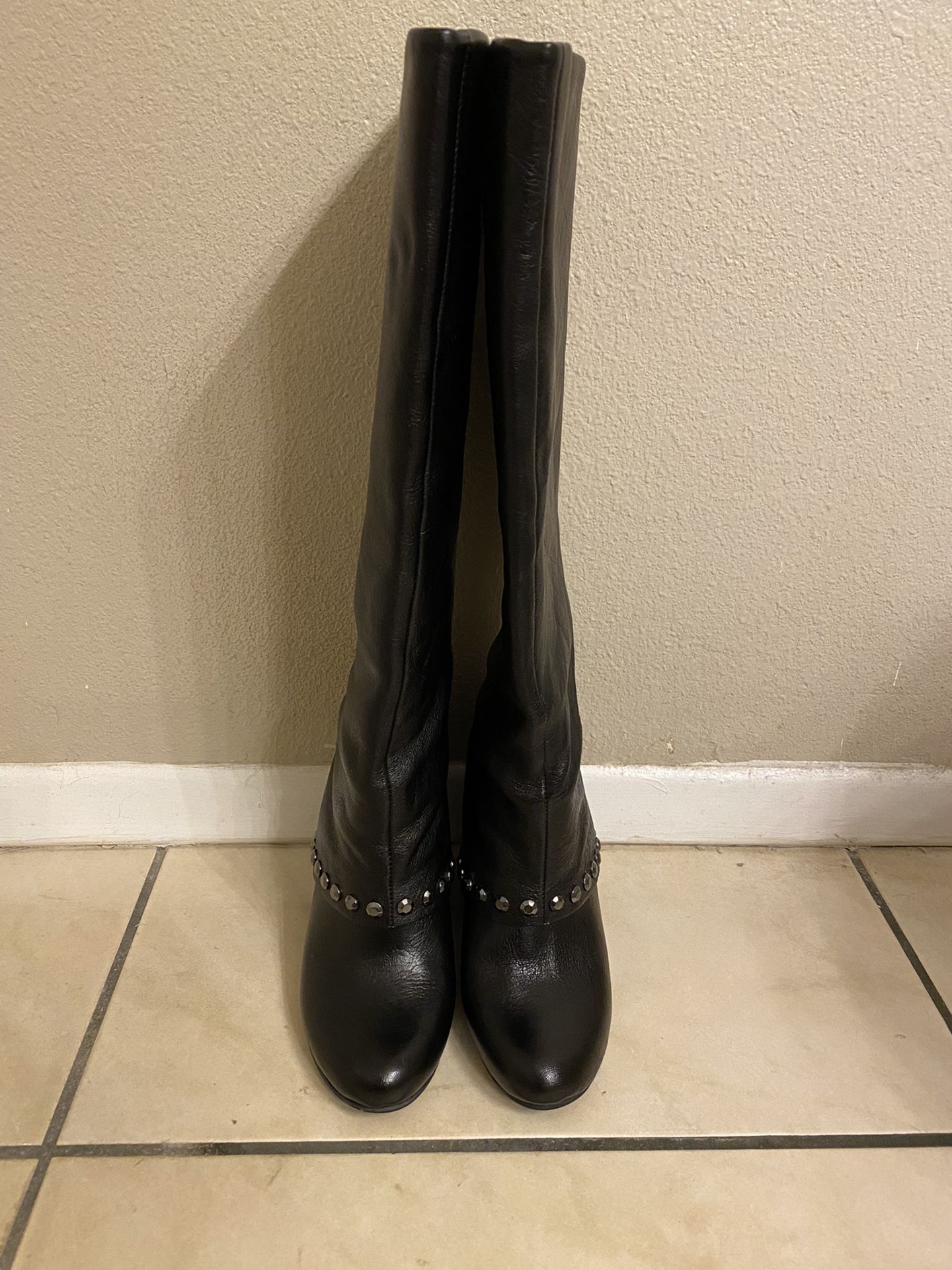 BCBG BCBGeneration 'BG-Walla' Studded Knee High Boot Shoes