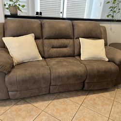 3 Pc Living Room Set - Power Reclining Sofa, Loveseat and Rocker 