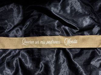 Custom flower ribbon