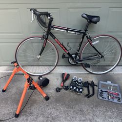 Road Bike With Accessories 