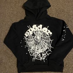SP5DER HOODIE BLACK AND WHITE(rep)