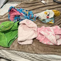 Baby Kids Hoodie Towels Beach Robes
