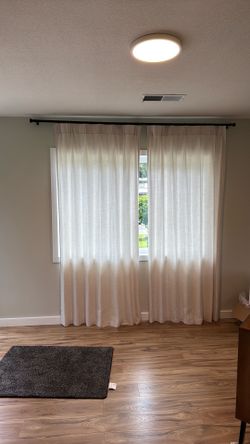 Beige curtains