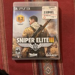 PS3 Game - Sniper Elite III