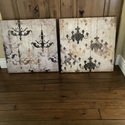 New 2 Canvas Prints 20x20