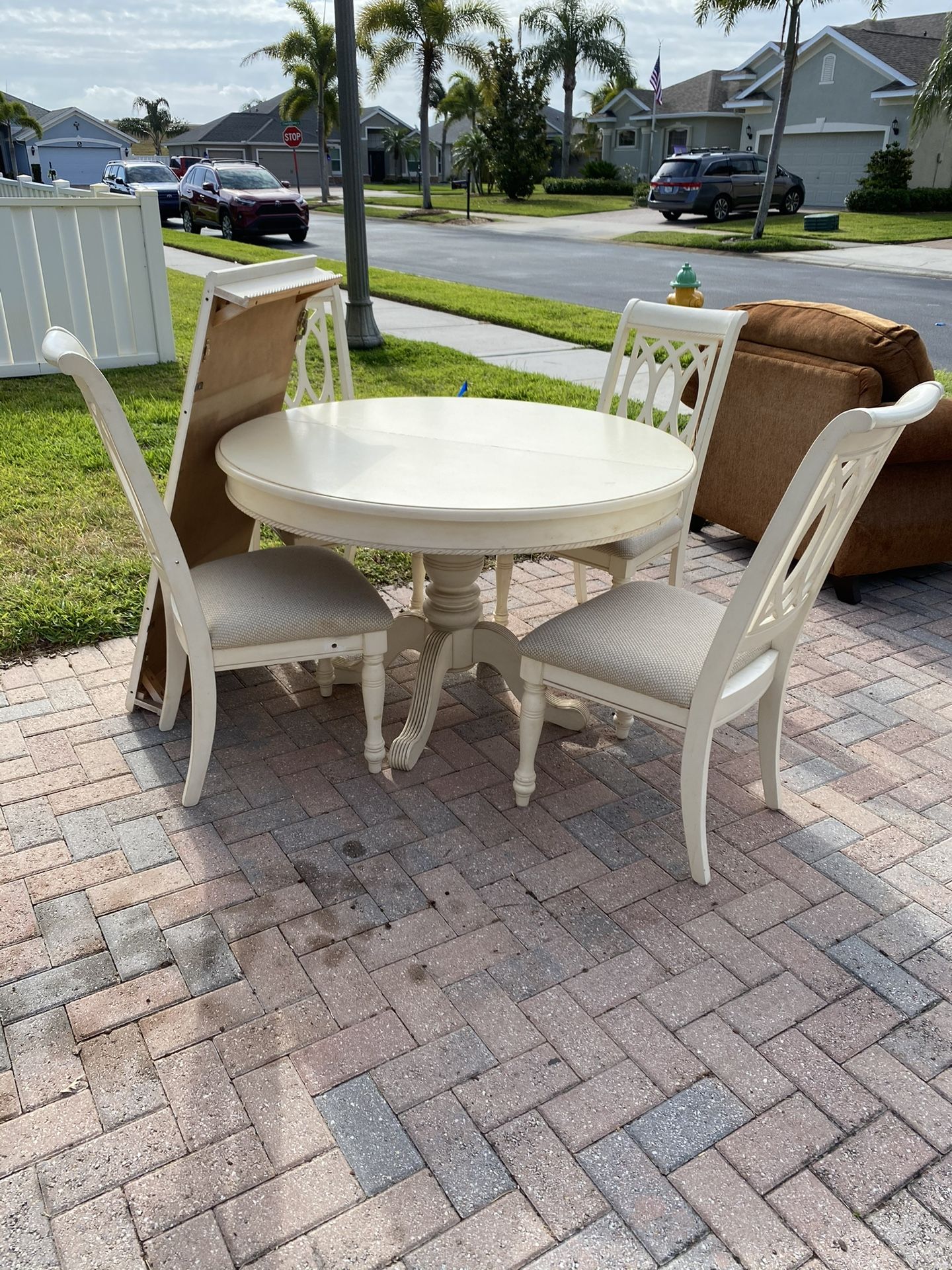 White Kitchen Table