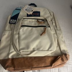 Beige JANSPORT backpack