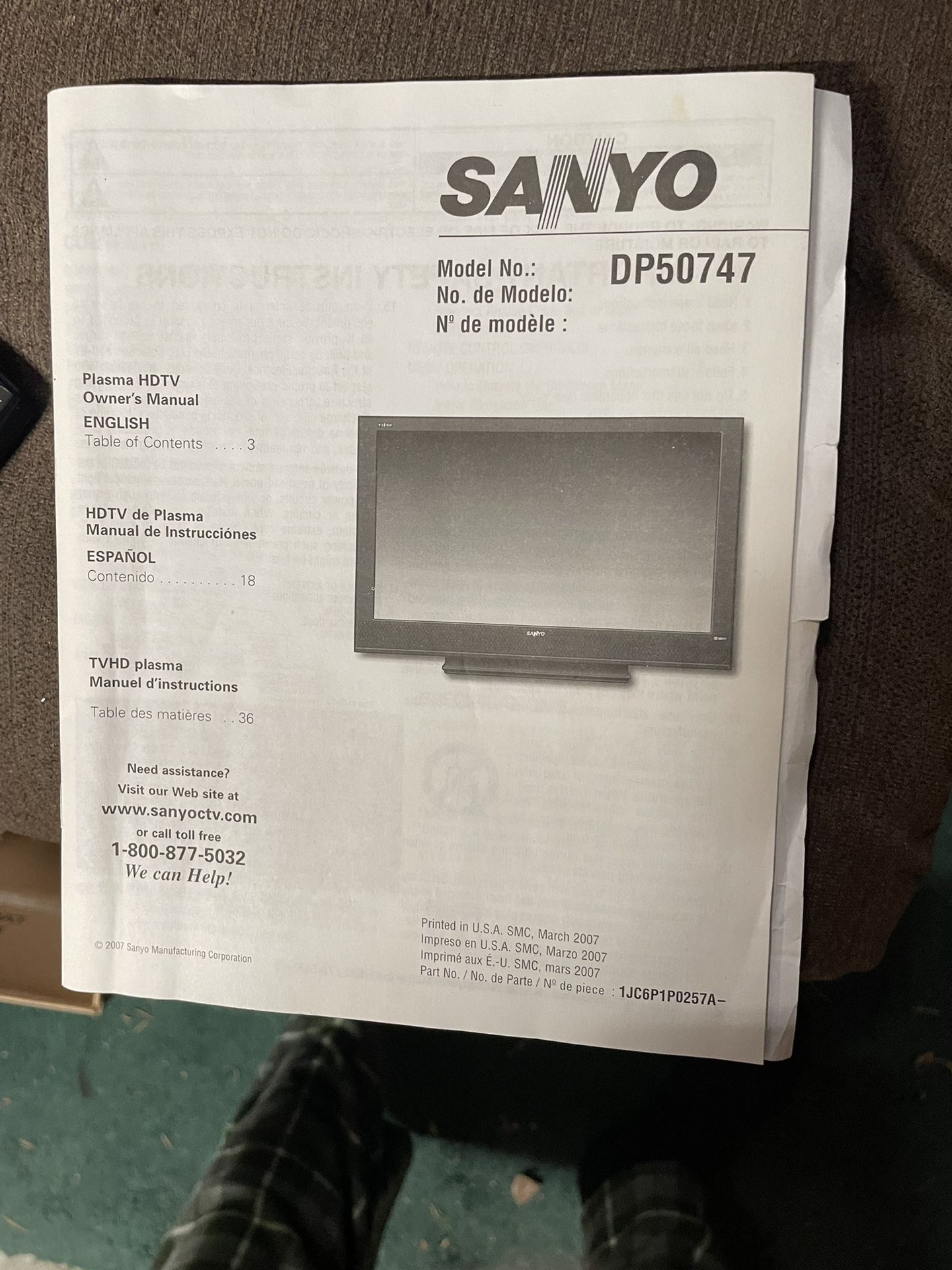 Sanyo 50 Inch TV