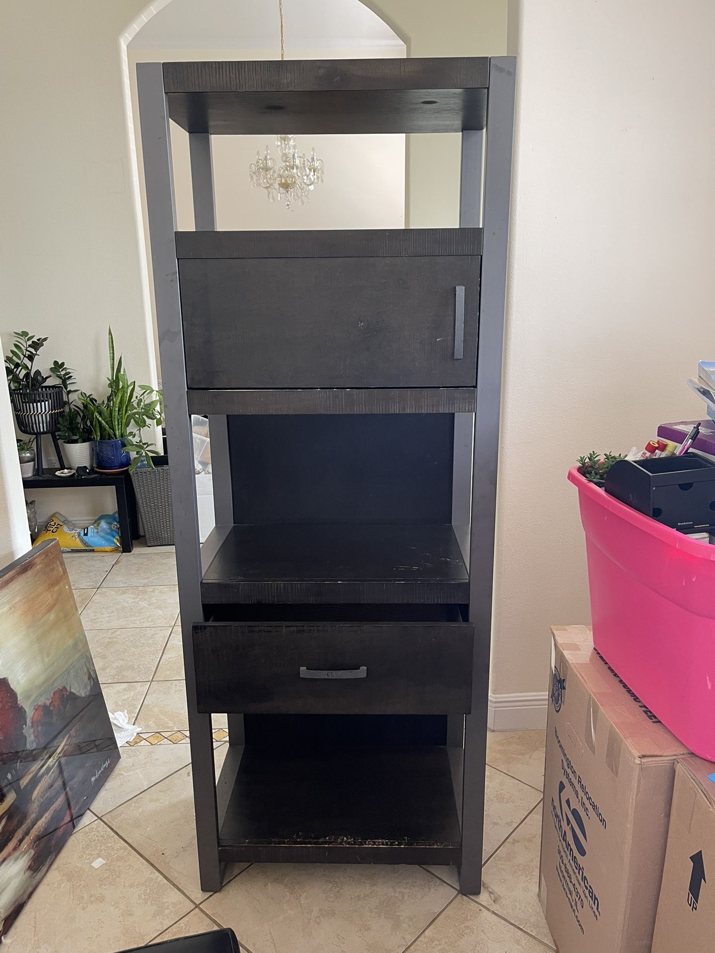 Expresso Wood And Mental Storage 6 Ft 2H And 2ft4 W