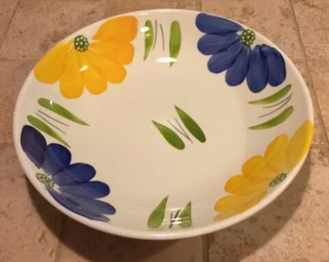 Maxam Hand Painted Pasta/Serving Bowl made in Italy