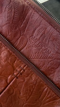 Leather backpack