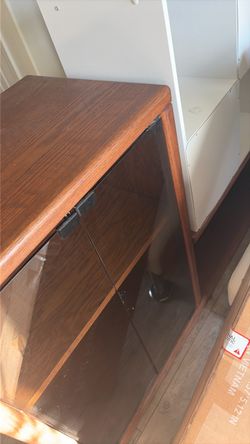 Wood Two Tier Entertainment Center