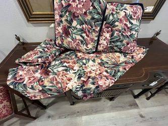 Vintage circa 1980 matching pillows and valances 