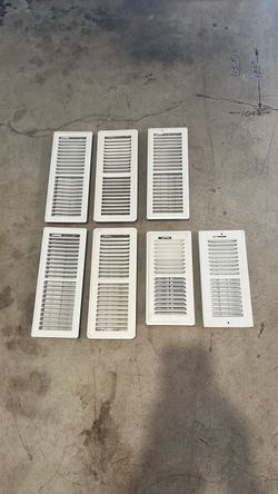 White Register Vent Covers