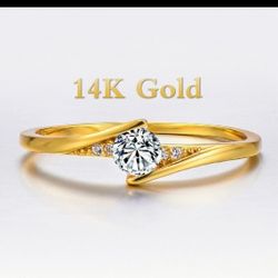 14k Gold Diamond Ring