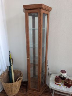 3 China/Curio Cabinets & Sofa Table