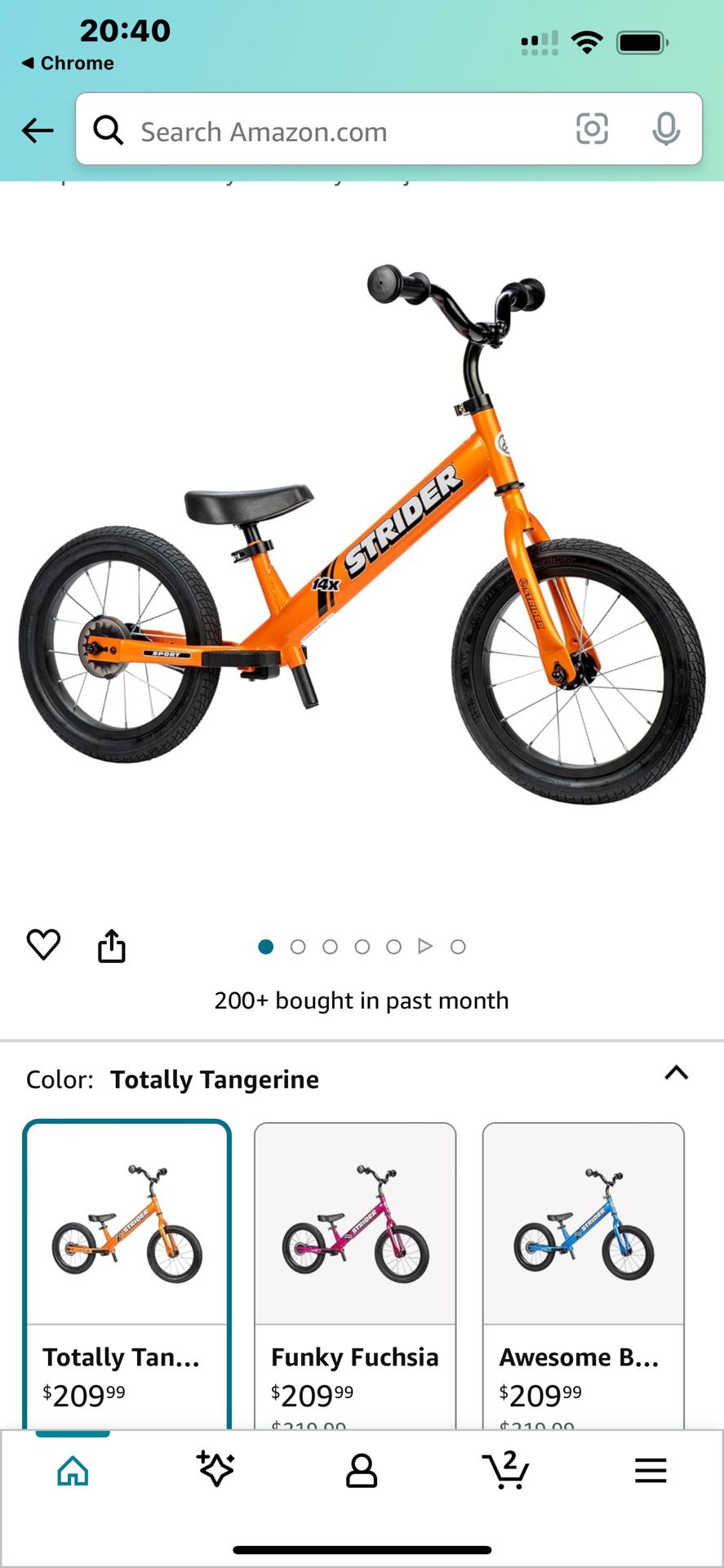 Strider 14x - Balance Bike for Kids 3 to 7 Years 
