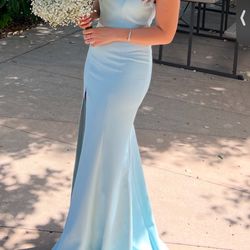 Prom Dress, Light Blue, S/XS