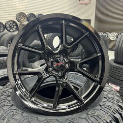 Dodge Anniversary Style 20” Staggered Gloss Black Wheels Charger Challenger Chrysler Magnum, WE FINANCE 