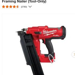 Milwaukee
M18 FUEL 3-1/2 in. 18-Volt 21-Degree
Lithium-lon Brushless Cordless
Framing Nailer (Tool-Only)
