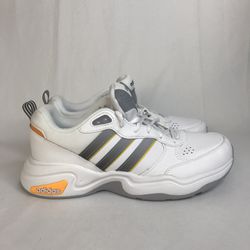 adidas GW0392 Strutter Wide  Mens  Sneakers  Casual   - White, Gray, Yellow Sz 8 New without box.