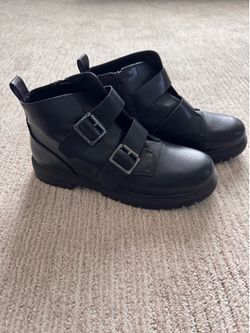 Black ankle boots